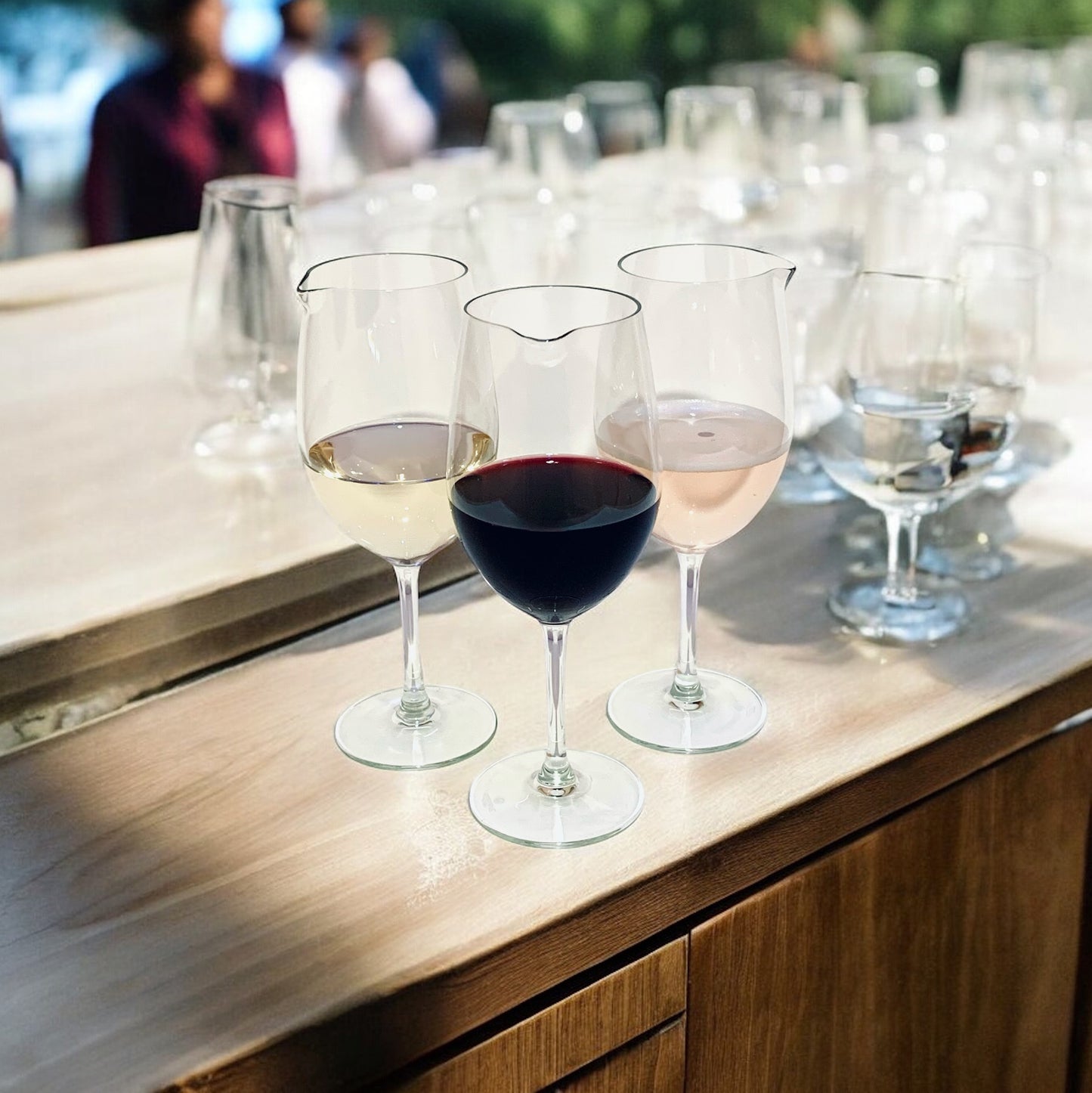 Spout Stemmed Wine Glass