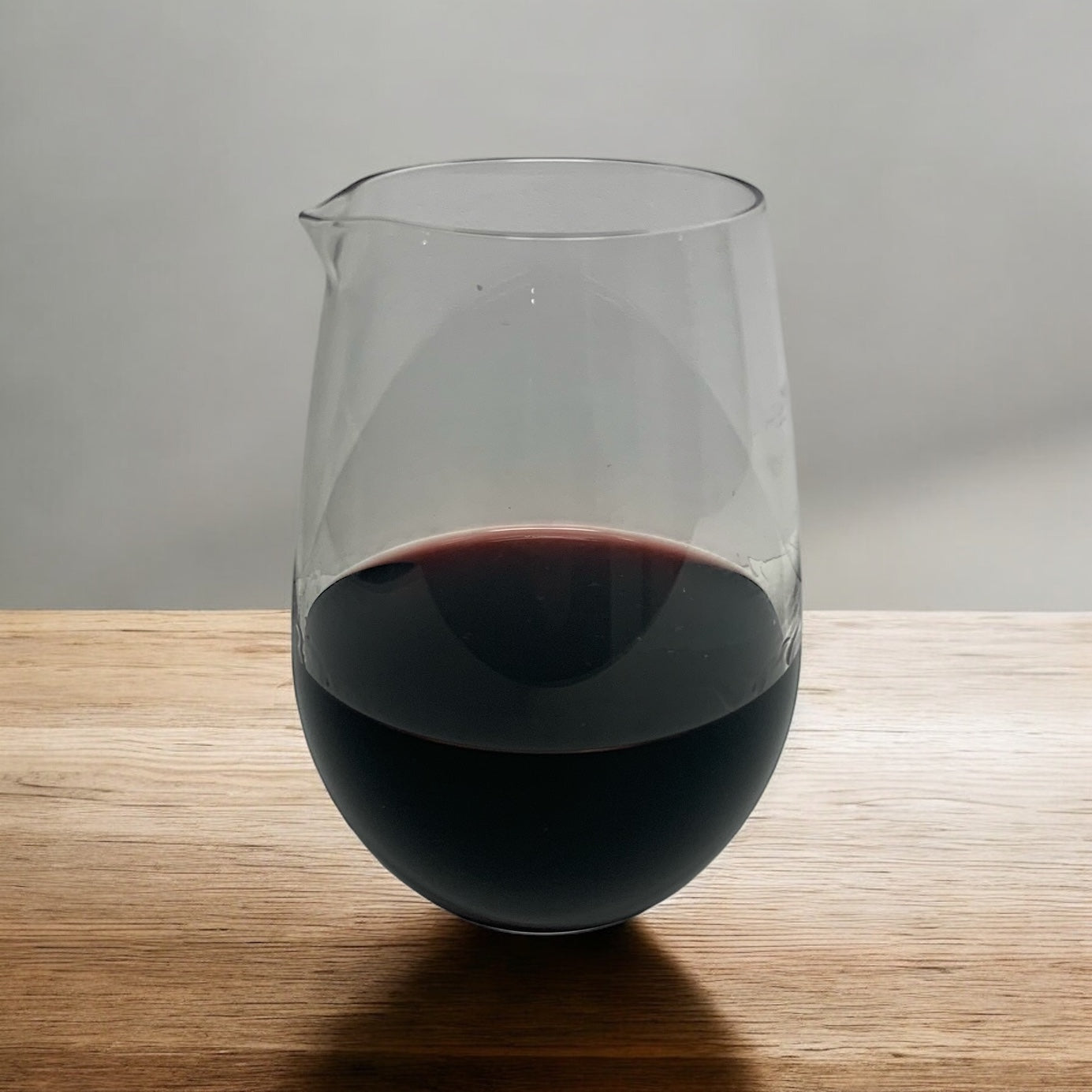 Spout Stemless Wine Glass