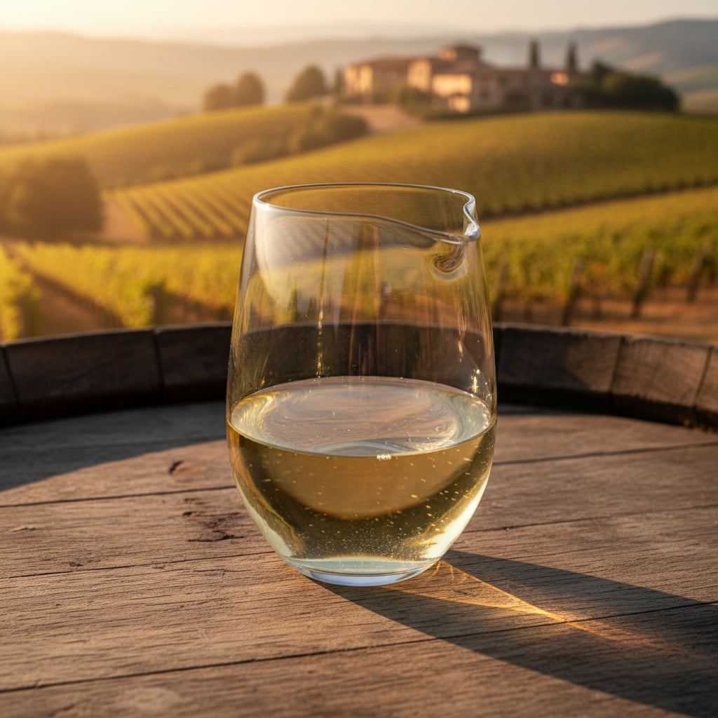 Spout Stemless Wine Glass