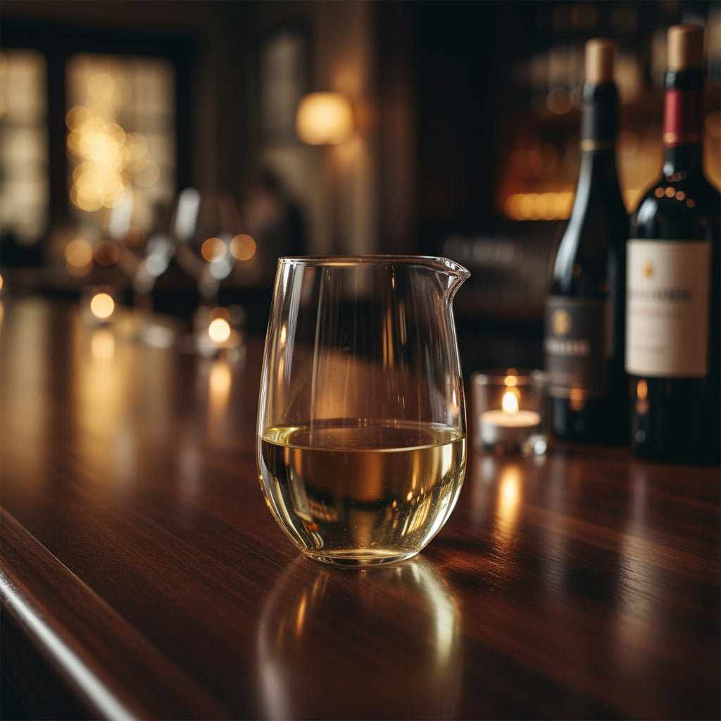 Spout Stemless Wine Glass